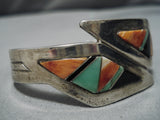 Raymond Delgarito Vintage Native American Navajo Royston Turquoise Sterling Silver Bracelet-Nativo Arts