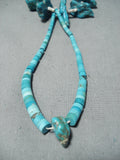 Magnificent Vintage Navajo Turquoise Necklace Native American Old-Nativo Arts