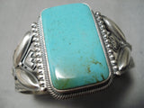 Important Vintage Native American Navajo Stanley Parker Turquoise Sterling Silver Bracelet-Nativo Arts