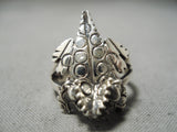 Whimsical Navajo Sterling Silver Ring Native American-Nativo Arts