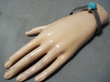 Exquisite Vintage Native American Navajo Turquoise Sterling Silver Bracelet-Nativo Arts