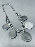 Marie Kee Vintage Native American Navajo Turquoise Sterling Silver Necklace Old-Nativo Arts