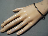 Wonderful Vintage Navajo Native American Sterling Silver Bracelet Old-Nativo Arts