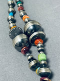 One Of The Most Unique Ever Vintage Native American Navajo Turquoise Sterling Silver Necklace-Nativo Arts