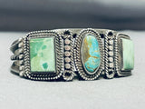 Museum Quality Vintage Native American Navajo Royston Turquoise Sterling Silver Bracelet-Nativo Arts
