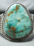 Breathtaking Vintage Native American Navajo Royston Turquoise Sterling Silver Bracelet-Nativo Arts