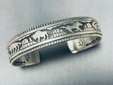 Advanced Silver Work Vintage Native American Navajo Sterling Silver Bracelet-Nativo Arts