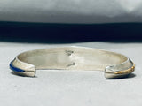 Very Intricate Outer Space Native American Navajo Turquoise Sterling Silver Bracelet-Nativo Arts