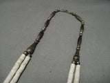 Vintage Navajo Necklace Sterling Silver Native American-Nativo Arts