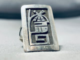 Superior Native American Hopi Sterling Silver Ring Signed-Nativo Arts