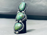 Unbelievable Native American Navajo Royston Turquoise Sterling Silver Ring-Nativo Arts