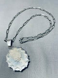 Al Toadacheena Vintage Native American Navajo Lapis Sterling Silver Necklace-Nativo Arts