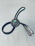 Outstanding Vintage Native American Navajo Royston Turquoise Sterling Silver Bolo-Nativo Arts