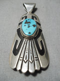 Authentic Vintage Native American Navajo Thomas Singer Sterling Silver Pendant-Nativo Arts