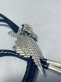 Unbelievable Native American Navajo Sterling Silver Bolo Signed Ben Benally-Nativo Arts