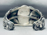 Brilliant San Felipe Signed Huge Honeybee Sterling Silver Bracelet-Nativo Arts
