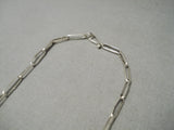 Incredibly Detailed Hand Carved Native American Navajo Feather Sterling Silver Necklace-Nativo Arts