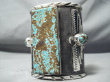 Absolutely Insane #8 Turquoise Native American Sterling Silver Bracelet-Nativo Arts