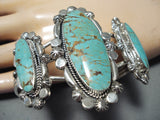 Incredible Vintage Native American Navajo Royston Turquoise Sterling Silver Bracelet-Nativo Arts