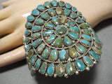 Amazing Ray Tafoya Turquoise Native American Sterling Silver Bracelet-Nativo Arts