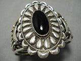 Quality Towering Vintage Native American Navajo Repoussed Sterling Silver Bracelet-Nativo Arts