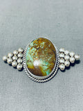 Rare Vintage Native American Navajo Royston Turquoise Sterling Silver Pin-Nativo Arts