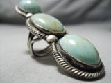 Impressive Vintage Navajo Royston Turquoise Sterling Silver Ring Native American-Nativo Arts