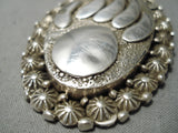 Very Thick And Heavy!! Navajo Sterling Silver Native American Necklace-Nativo Arts