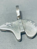 Captivating Vintage Native American Navajo Sterling Silver Bear Pendant-Nativo Arts