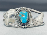Superior Vintage Native American Navajo Pilot Mountain Sterling Silver Bracelet-Nativo Arts