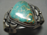 Important Vintage Native American Navajo Kirk Smith Royston Turquoise Sterling Silver Bracelet-Nativo Arts