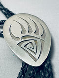 Outstanding Vintage Native American Hopi Sterling Silver Enormous Track Bolo-Nativo Arts