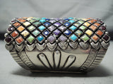One Of The Best Native American Navajo Rainbow Turquoise Sterling Silver Bracelet-Nativo Arts