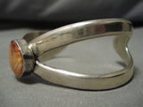 Fabulous Vintage Native American Navajo Spiny Ouster Sterling Silver Bracelet Cuff-Nativo Arts