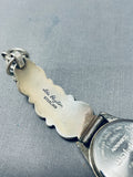 Fabulous Vintage Native American Navajo Sleeping Beauty Turquoise Sterling Silver Watch Bracelet-Nativo Arts