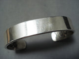 Importasnt Ray Adakai Vintage Native American Navajo Sterling Silver Bracelet Cuff-Nativo Arts