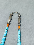 Native American One Of The Most Unique Vintage Santo Domingo Turquoise Heishi Jacla Necklace-Nativo Arts