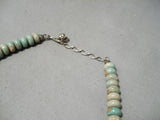 Native American Incredible Vintage Santo Domingo Royston Turquoise Sterling Silver Necklace-Nativo Arts