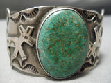 Important Paul Yellowhorse Vintage Native American Navajo Turquoise Sterling Silver Bracelet-Nativo Arts