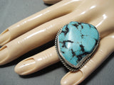 Huge Vintage Native American Navajo Spidervein Sterling Silver Huge Ring-Nativo Arts