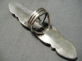 Tallest Craziest Vintage Native American Navajo Turquoise Sterling Silver Ring-Nativo Arts