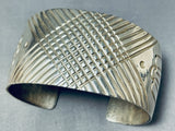 Expert Work Vintage Native American Navajo Huge Sterling Silver Bracelet-Nativo Arts