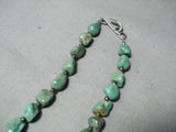 Native American Marvelous Vintage Santo Domingo Royston Turquoise Sterling Silver Necklace Old-Nativo Arts