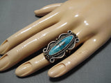 Marvelous Vintage Navajo Royston Turquoise Sterling Silver Native American Ring-Nativo Arts