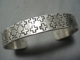 Family Of Crosses Native American Sterling Silver Christian Bracelet-Nativo Arts