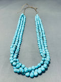 Native American Very Rare Circular Turquoise Vintage Santo Domingo Necklace-Nativo Arts
