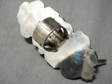 One Of The Craziest Native American Turquoise Sterling Silver Bird Ring-Nativo Arts