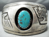 Museum Vintage Hopi/ Native American Navajo Turquoise Sterling Silver Bracelet Old-Nativo Arts