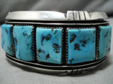 The Best Vintage Native American Navajo Benny Touchine Turquoise Sterling Silver Bracelet-Nativo Arts