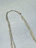 Exceptional Vintage Native American Navajo Turquoise Sterling Silver Necklace-Nativo Arts